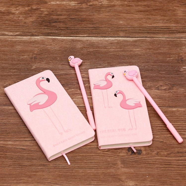 Kawaiimi - back to school supplies - Pink Flamingo Stationery Gift Set - 5