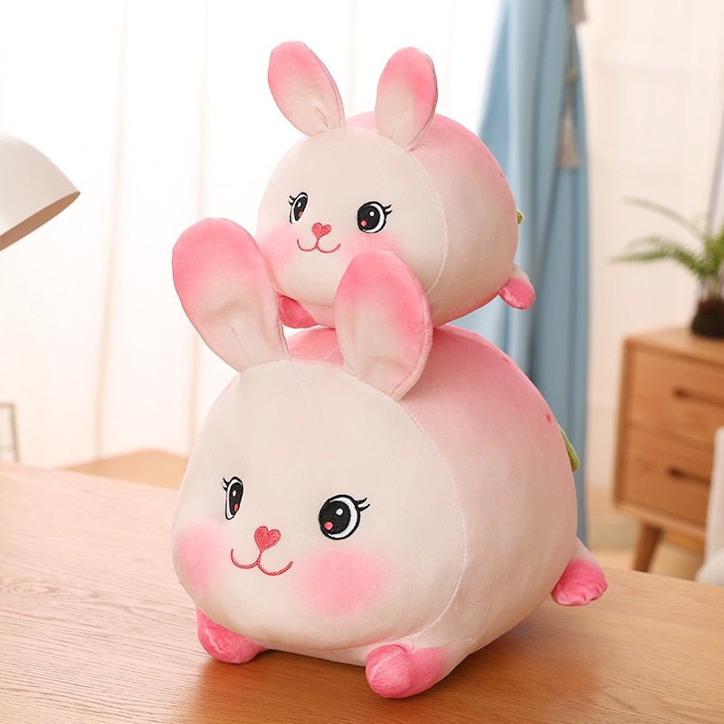Kawaiimi - plush toys - Pink Strawberry Bunny Plushie - 10