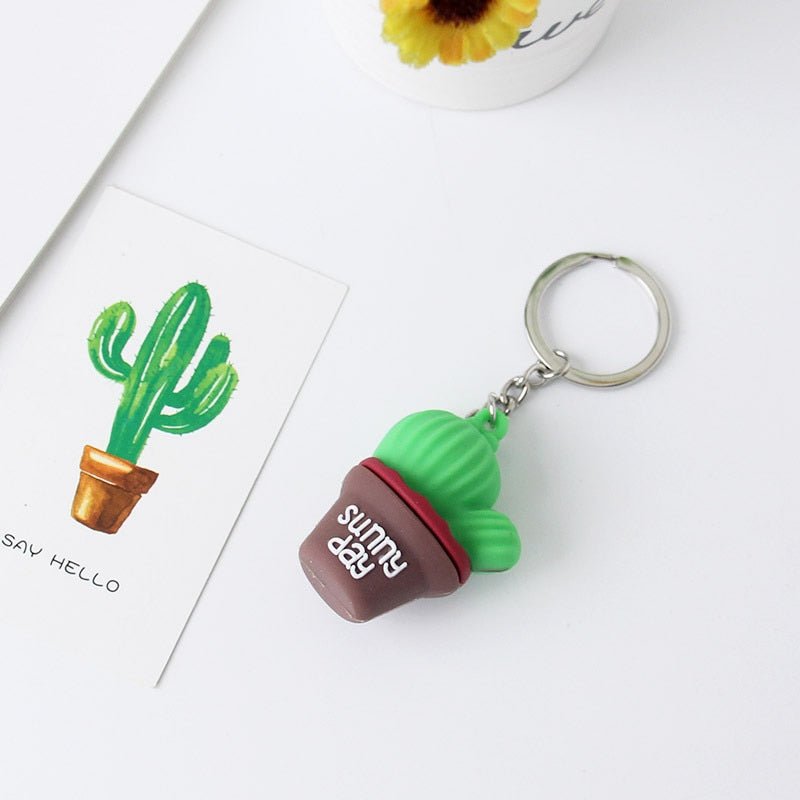 Kawaiimi - accessories, keyholders & bag charms - Prickly Cute Cactus Keychain - 6