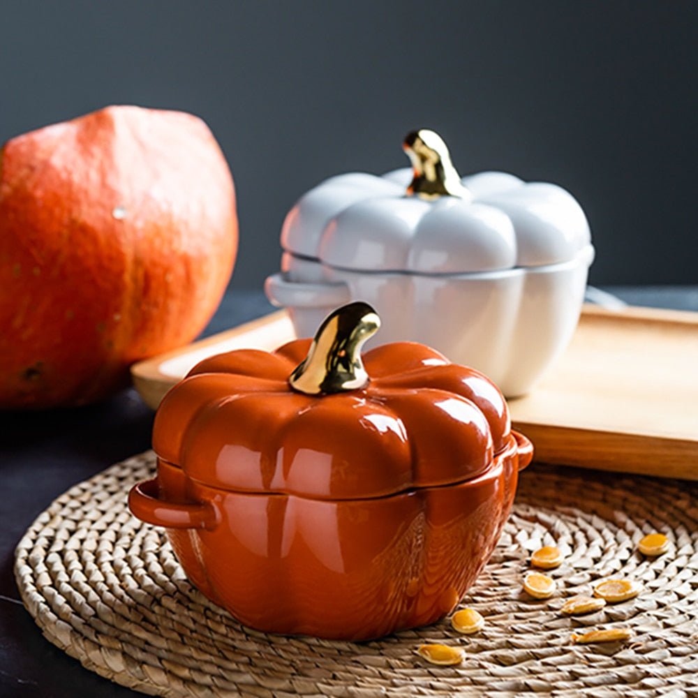 Kawaiimi - serving bowls with lids - Pumpkin Buttercup Bowl - 2