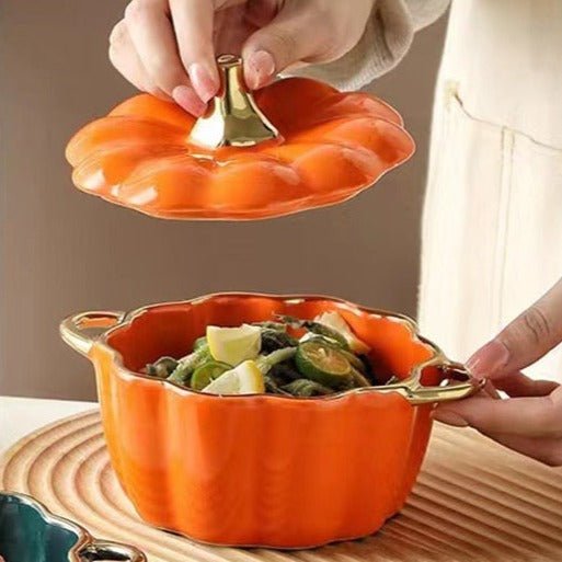 Kawaiimi - serving bowls with lids - Pumpkin Buttercup Bowl - 10