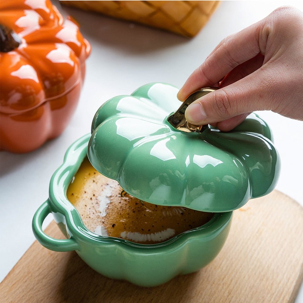 Kawaiimi - serving bowls with lids - Pumpkin Buttercup Bowl - 5