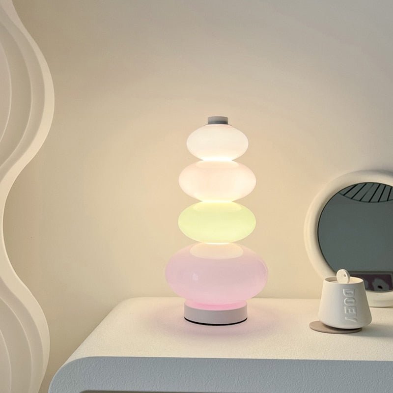 Kawaiimi - home & living - Rainbow Candy Glass Lamp - 4