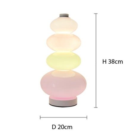 Kawaiimi - home & living - Rainbow Candy Glass Lamp - 9