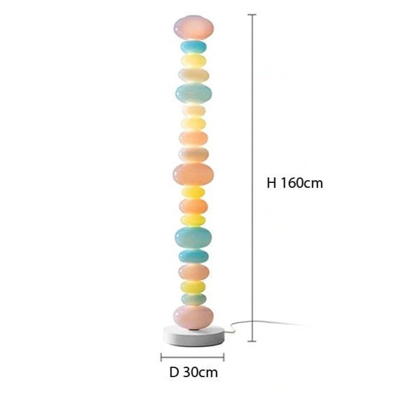 Kawaiimi - home & living - Rainbow Candy Glass Lamp - 10