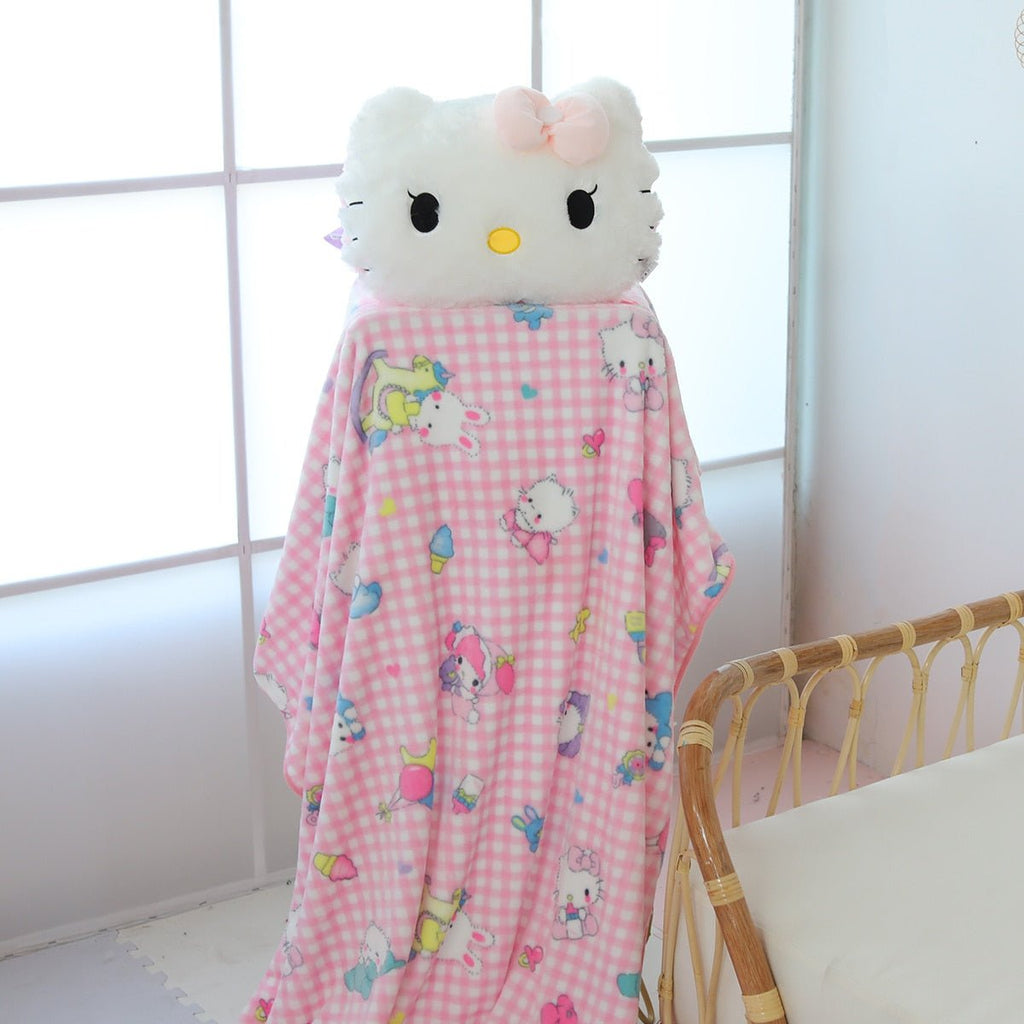 Kawaiimi - cute plushies for women & adults - Sanrio Hello Kitty Cushion & Blanket - 6