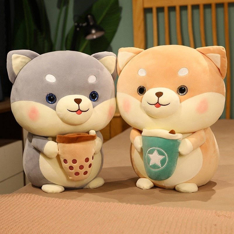 Kawaiimi - plush toys - Shiba Inu Bubble Tea Plush - 3
