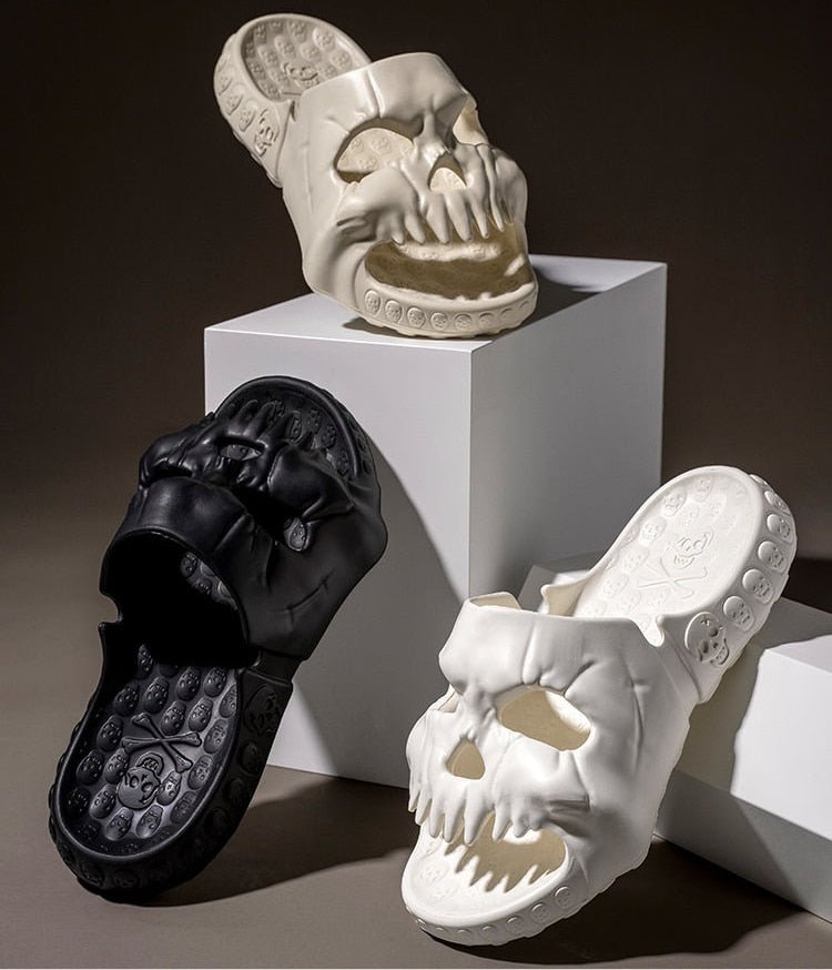 Kawaiimi - fashion party & outdoor footwear - Skully Snuggler Home Slippers - 1