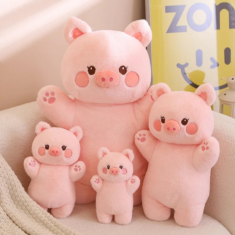 Kawaiimi - cute plushies for women & adults - Snuggleberry Bunny & Piggy Plushies - 12