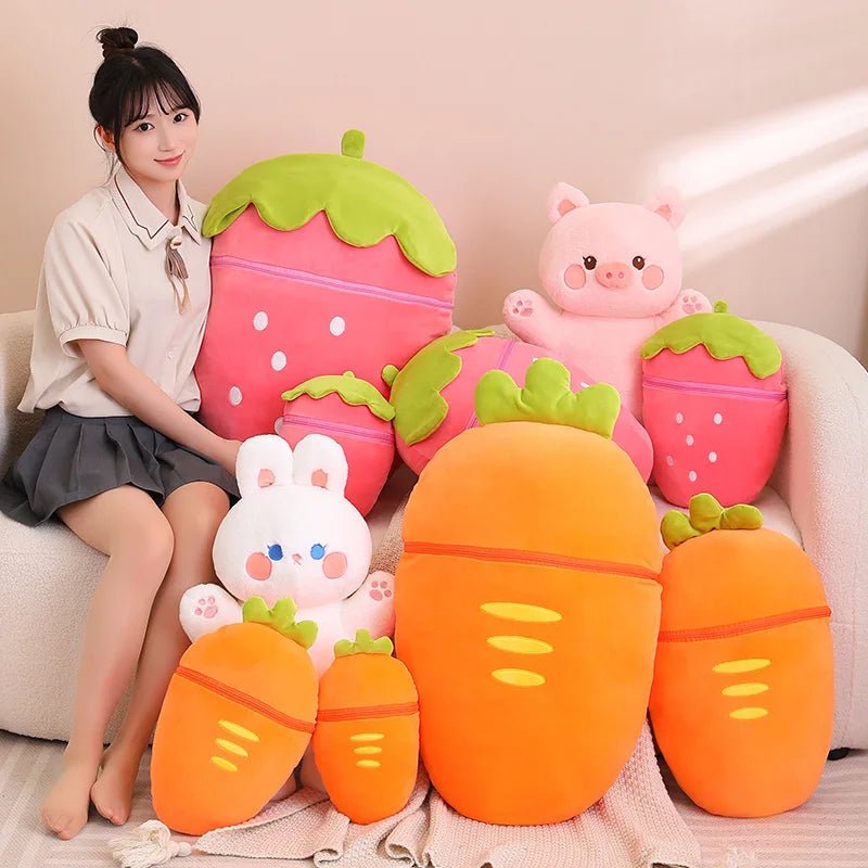 Kawaiimi - cute plushies for women & adults - Snuggleberry Bunny & Piggy Plushies - 13