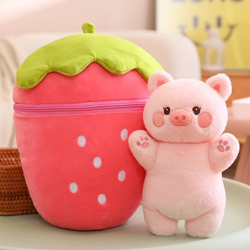 Kawaiimi - cute plushies for women & adults - Snuggleberry Bunny & Piggy Plushies - 2