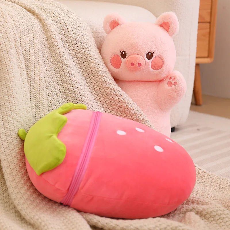 Kawaiimi - cute plushies for women & adults - Snuggleberry Bunny & Piggy Plushies - 11