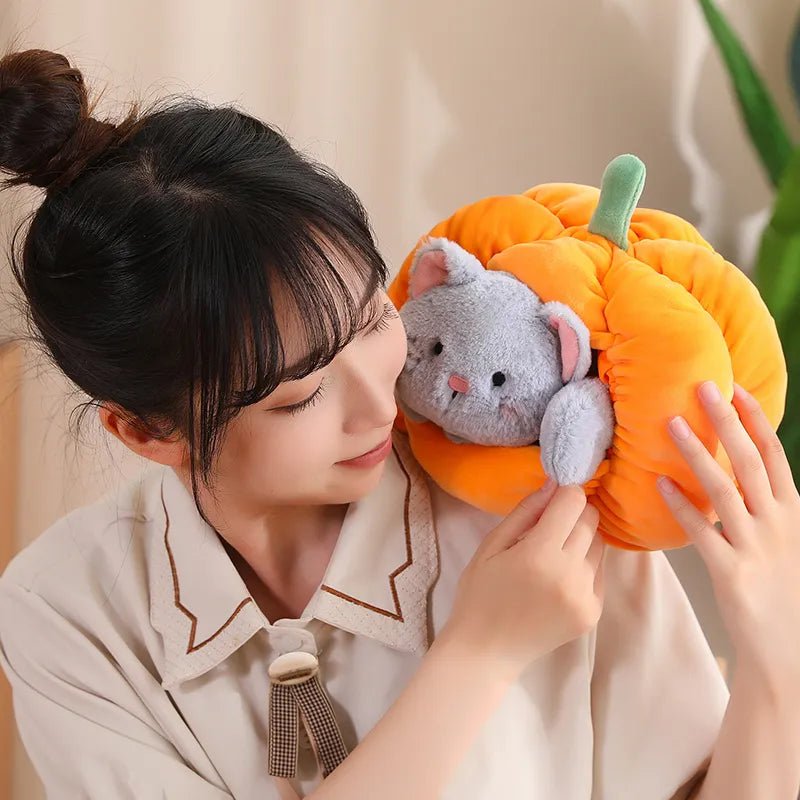 Kawaiimi - cute soft plush toys for children - Squashy Pumpkin Pet Plushie - 7