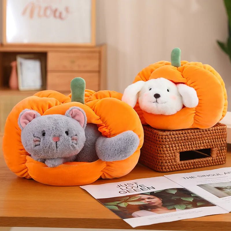 Kawaiimi - cute soft plush toys for children - Squashy Pumpkin Pet Plushie - 1