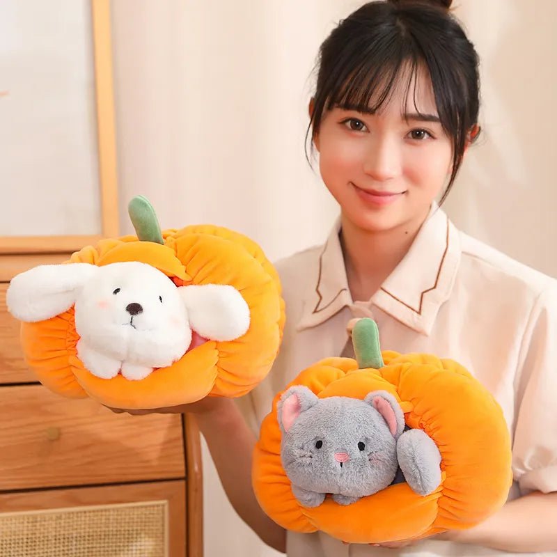Kawaiimi - cute soft plush toys for children - Squashy Pumpkin Pet Plushie - 9