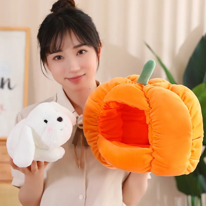 Kawaiimi - cute soft plush toys for children - Squashy Pumpkin Pet Plushie - 5