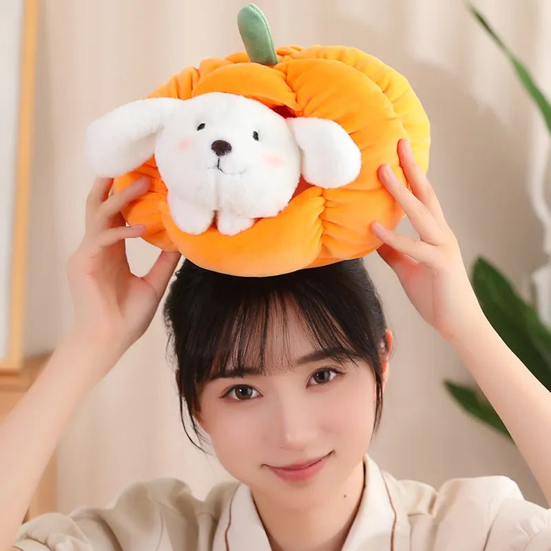 Kawaiimi - cute soft plush toys for children - Squashy Pumpkin Pet Plushie - 10