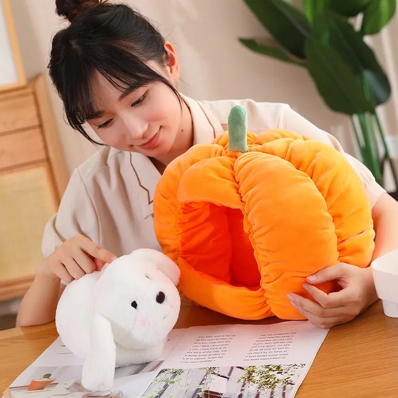 Kawaiimi - cute soft plush toys for children - Squashy Pumpkin Pet Plushie - 6