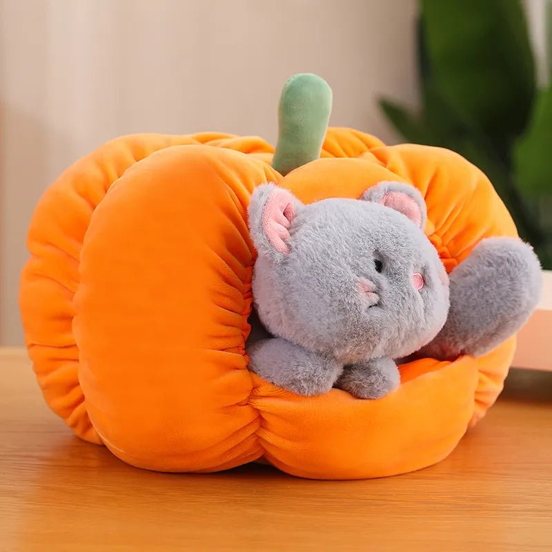 Kawaiimi - cute soft plush toys for children - Squashy Pumpkin Pet Plushie - 16