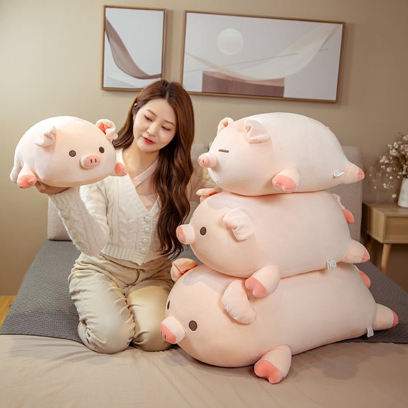 Kawaiimi - plush toys - Squishy Chonky Piggy Plushie - 9