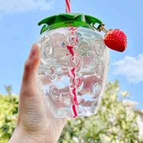 Kawaiimi - cups, mugs & tumblers - Strawberry Sipper Drinking Cup - 11