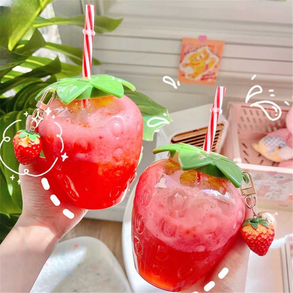 Kawaiimi - cups, mugs & tumblers - Strawberry Sipper Drinking Cup - 2