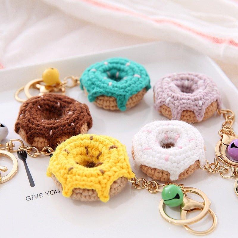Kawaiimi - accessories, keyholders & bag charms - Sugar Rush Donut Crocheted Keychains - 1