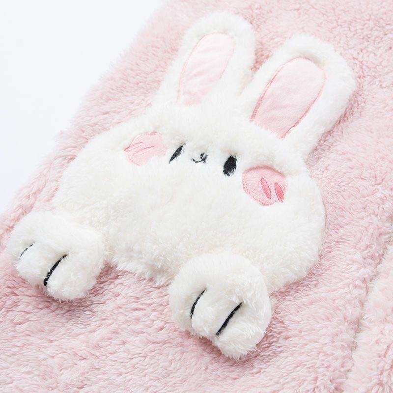 Kawaiimi - mens & womens winter pyjamas - Sweet Lolita Pink Bunny Winter Hoodies - 16