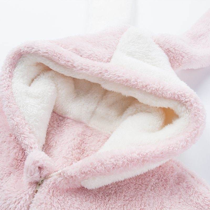 Kawaiimi - mens & womens winter pyjamas - Sweet Lolita Pink Bunny Winter Hoodies - 17