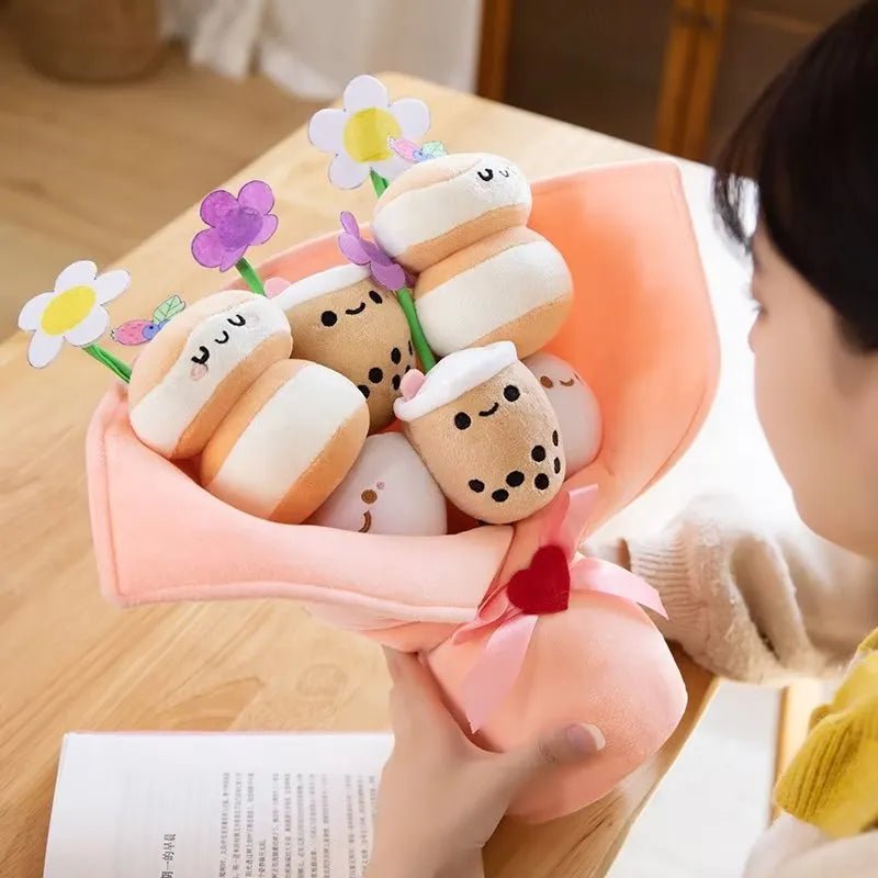 Kawaiimi - most amazing & cute gift ideas - Sweet PancakeBoba Plush Bouquet - 9