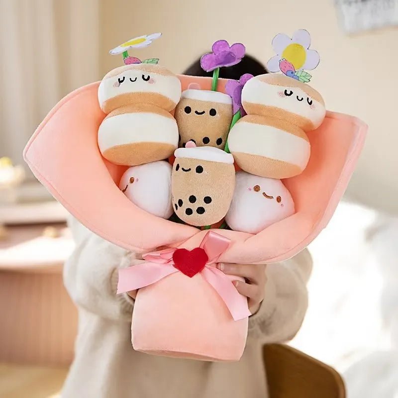 Kawaiimi - most amazing & cute gift ideas - Sweet PancakeBoba Plush Bouquet - 8