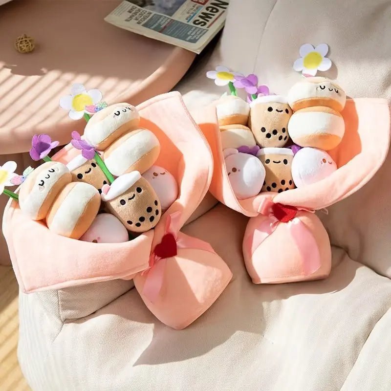 Kawaiimi - most amazing & cute gift ideas - Sweet PancakeBoba Plush Bouquet - 6