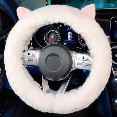 Kawaiimi - car decor & accessories - Sweet Sanrio Steering Wheel Fuzzy Cover - 7