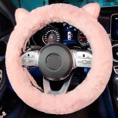 Kawaiimi - car decor & accessories - Sweet Sanrio Steering Wheel Fuzzy Cover - 8