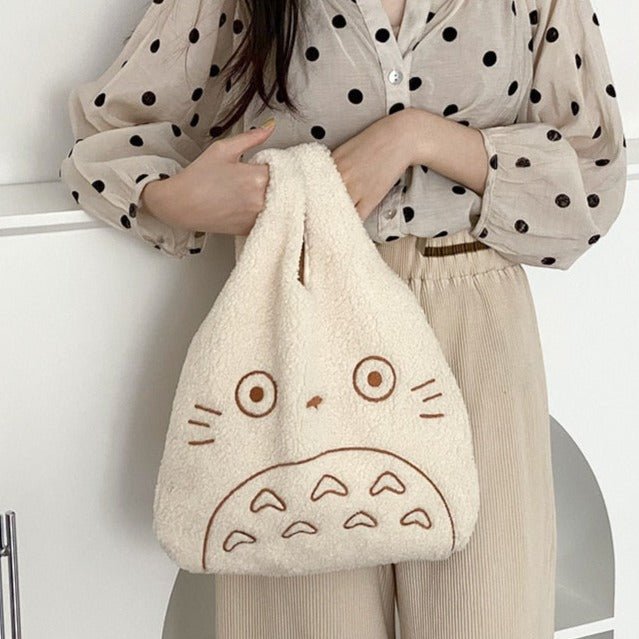 Kawaiimi - apparel and accessories - Totoro Plush Tote Bag - 1