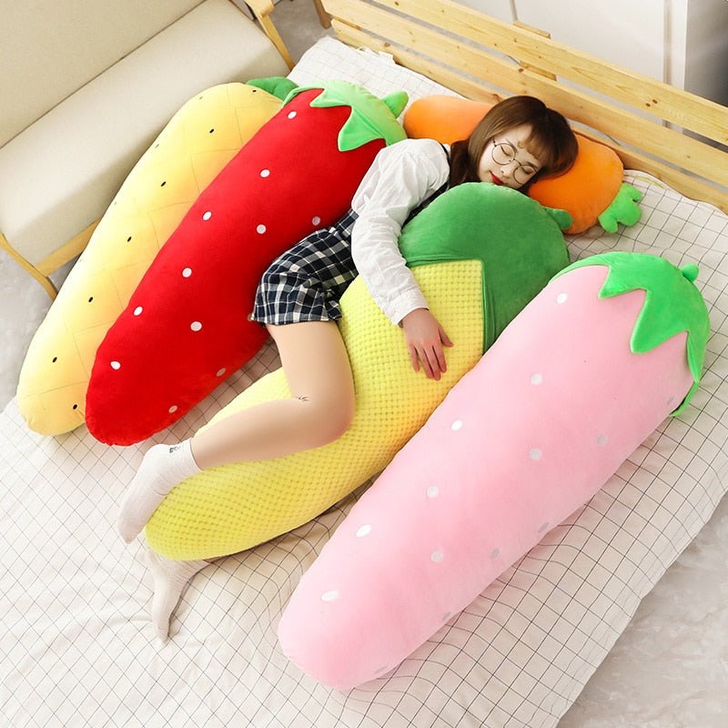 Kawaiimi - plush toys - Veggie Garden Plush Long Pillow - 1