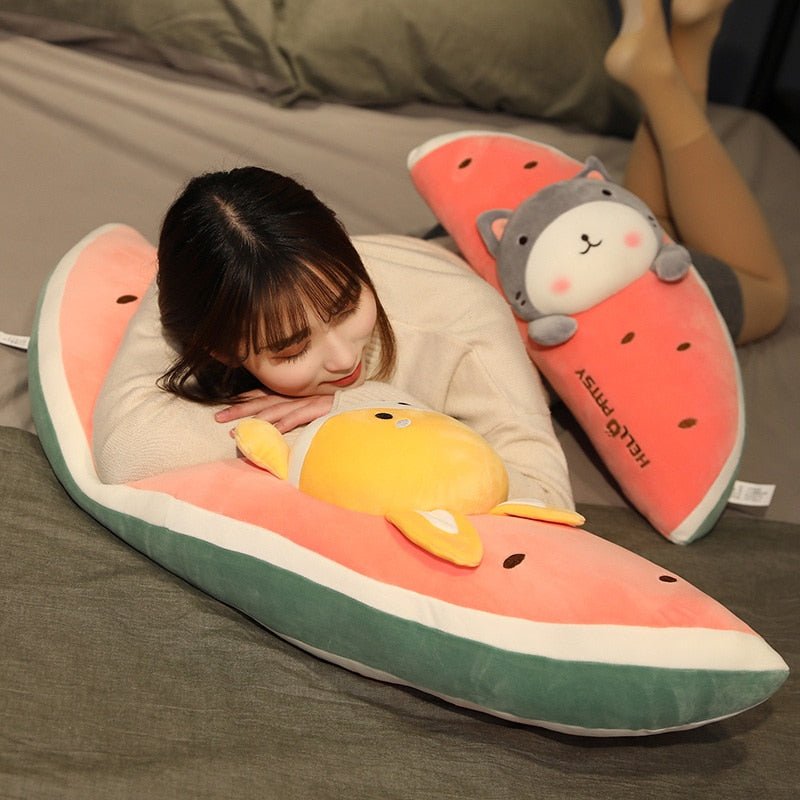 Kawaiimi - plush toys - Watermelon Animal Friends Plush Pillow - 9