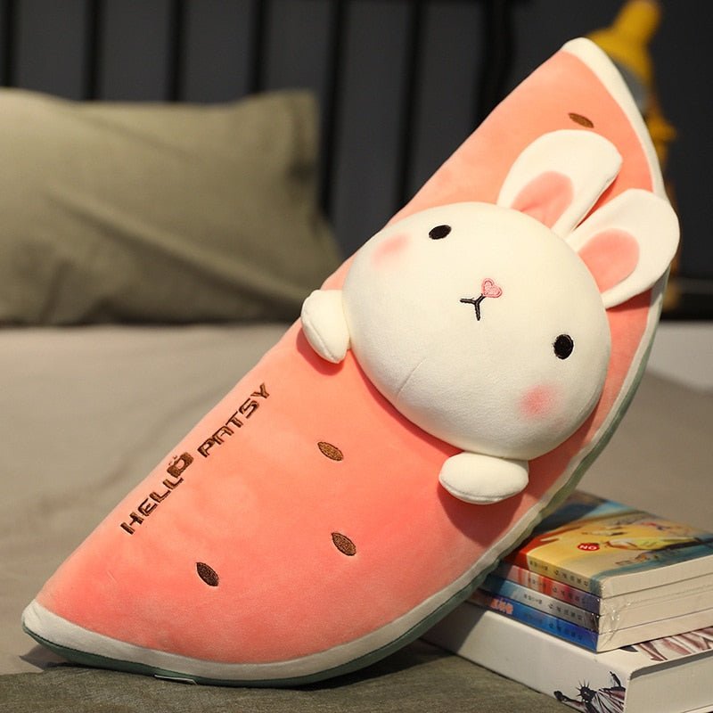 Kawaiimi - plush toys - Watermelon Animal Friends Plush Pillow - 16