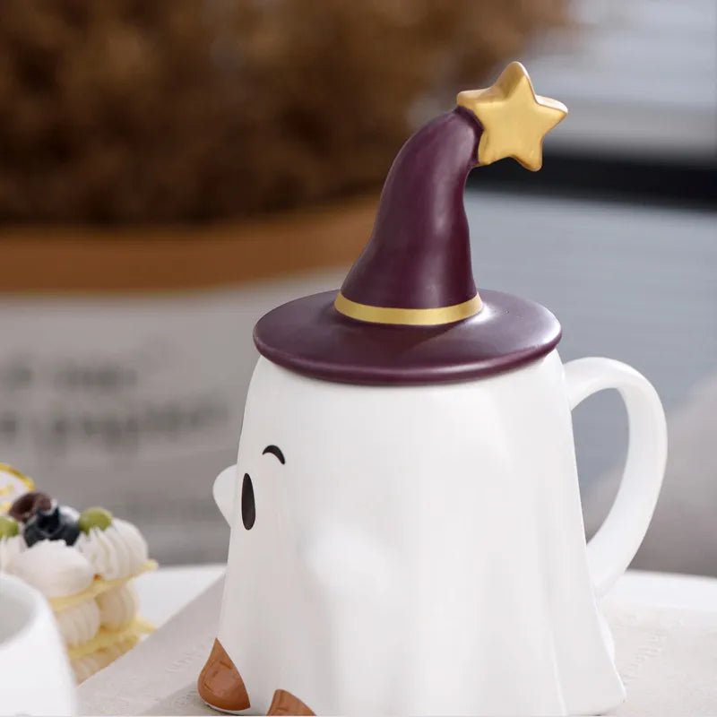 Kawaiimi - spooky & cute gift ideas - Witchy Ghostly Brew Buddy Mug - 11