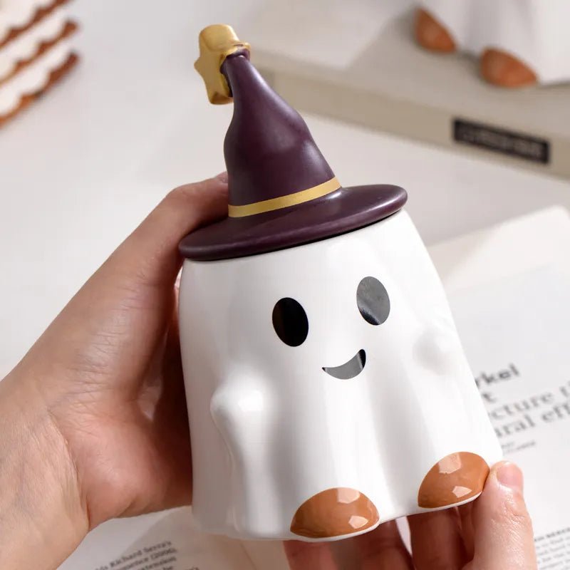 Kawaiimi - spooky & cute gift ideas - Witchy Ghostly Brew Buddy Mug - 9