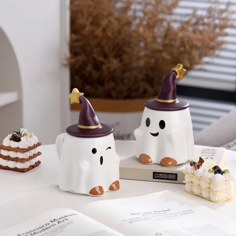 Kawaiimi - spooky & cute gift ideas - Witchy Ghostly Brew Buddy Mug - 3