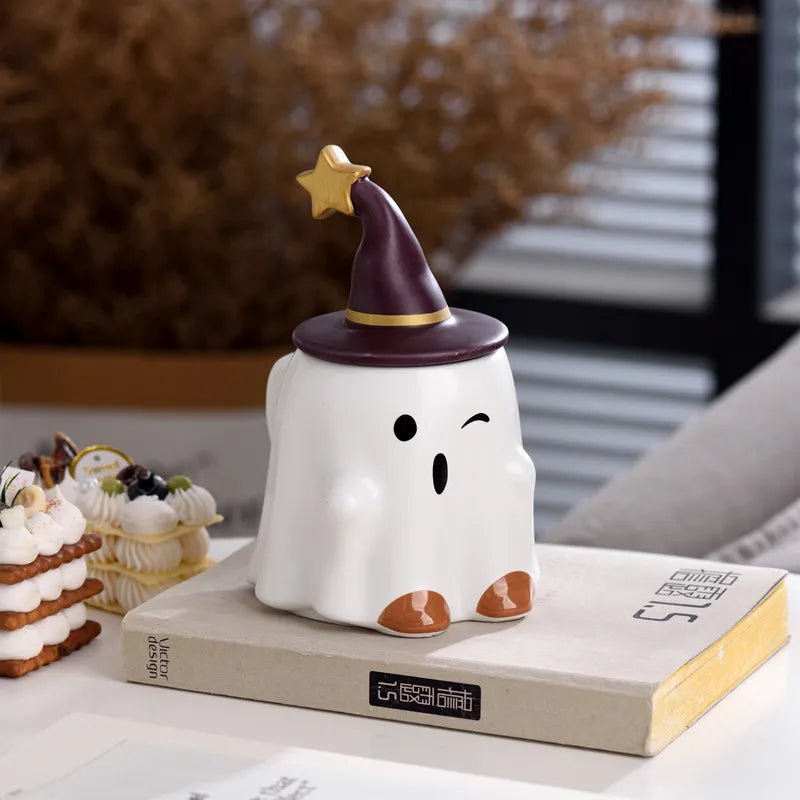 Kawaiimi - spooky & cute gift ideas - Witchy Ghostly Brew Buddy Mug - 6