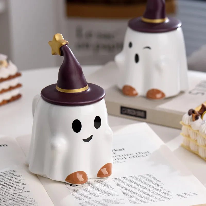 Kawaiimi - spooky & cute gift ideas - Witchy Ghostly Brew Buddy Mug - 2